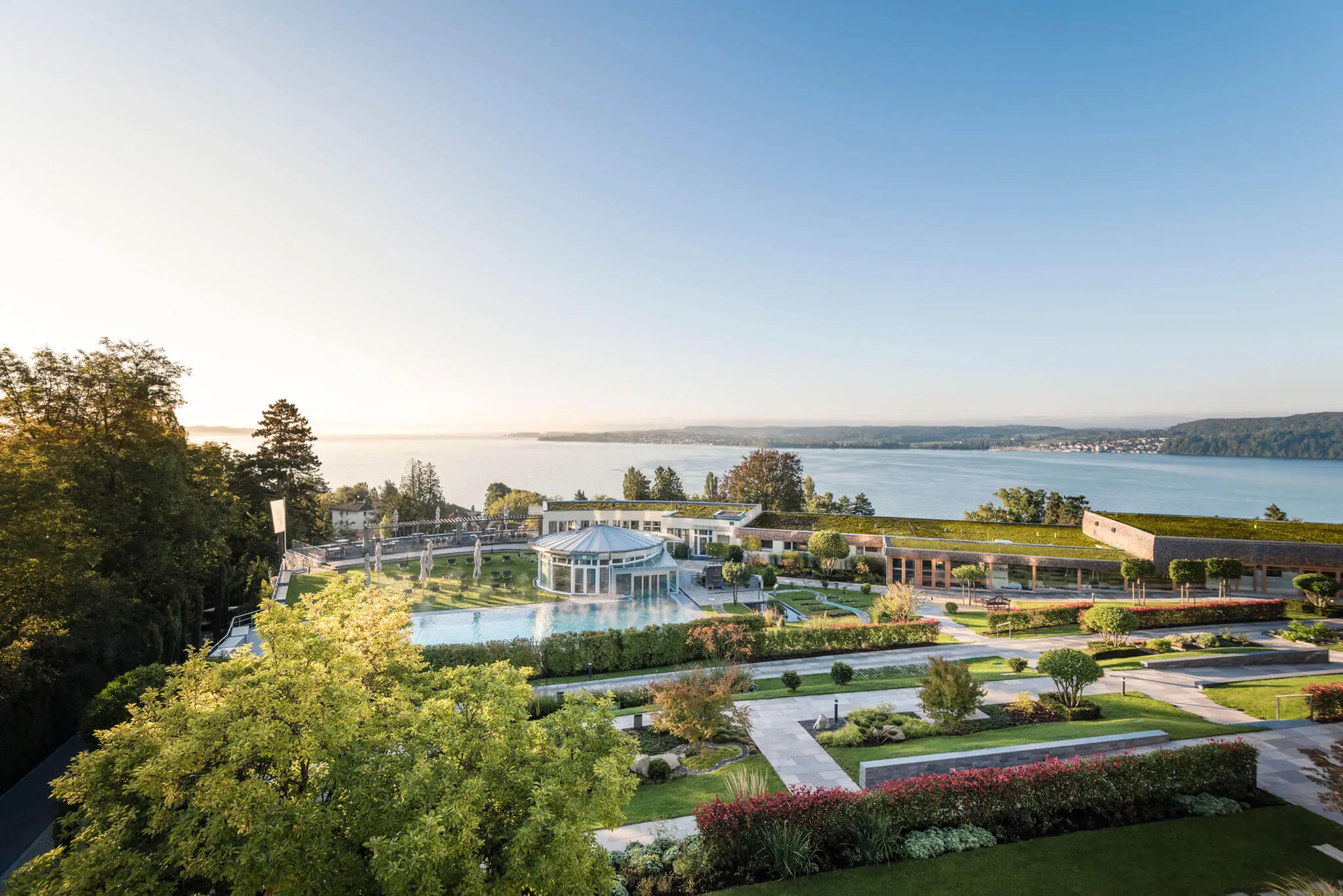 Gartenblick am Buchinger Wilhelmi in Überlingen am Bodensee (© Buchinger Wilhelmi)